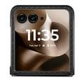 thumbnail image 5 of ELEHOLD for Motorola Razr+ 2025 /2024 Slim Folding Case , Fiber Pattern Full Body Protection Shockproof Anti-Fingerprint Anti-Scratch Protective Case for Motorola Razr+ 2025/2024 ,Black, 5 of 8