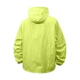 thumbnail image 4 of Guluxicc Hooded Windbreaker Jackets for Men with Pockets Drawstring Full Zipper Long Sleeve Solid Hooded Jackets for Outdoor Hiking Fall Winter, 4 of 6