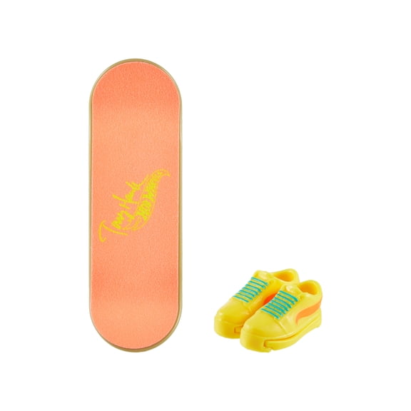 Hot Wheels Skate Neon Bones Tony Hawk Fingerboard and Removable Skate Shoes