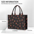 thumbnail image 3 of Large Capacity Tote Bag,Spooky Pumpkin Faces Halloween Pattern Handbag Fashion Luxury Tote Bag,15.7"x13"x 5.1" Inches,Laptop Compatible, 3 of 6