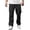 Black, variant on Men’s Elastic Waist Cargo Work Pants Casual Lightweight Wrinkle Free Outdoor Gym Sweatpants