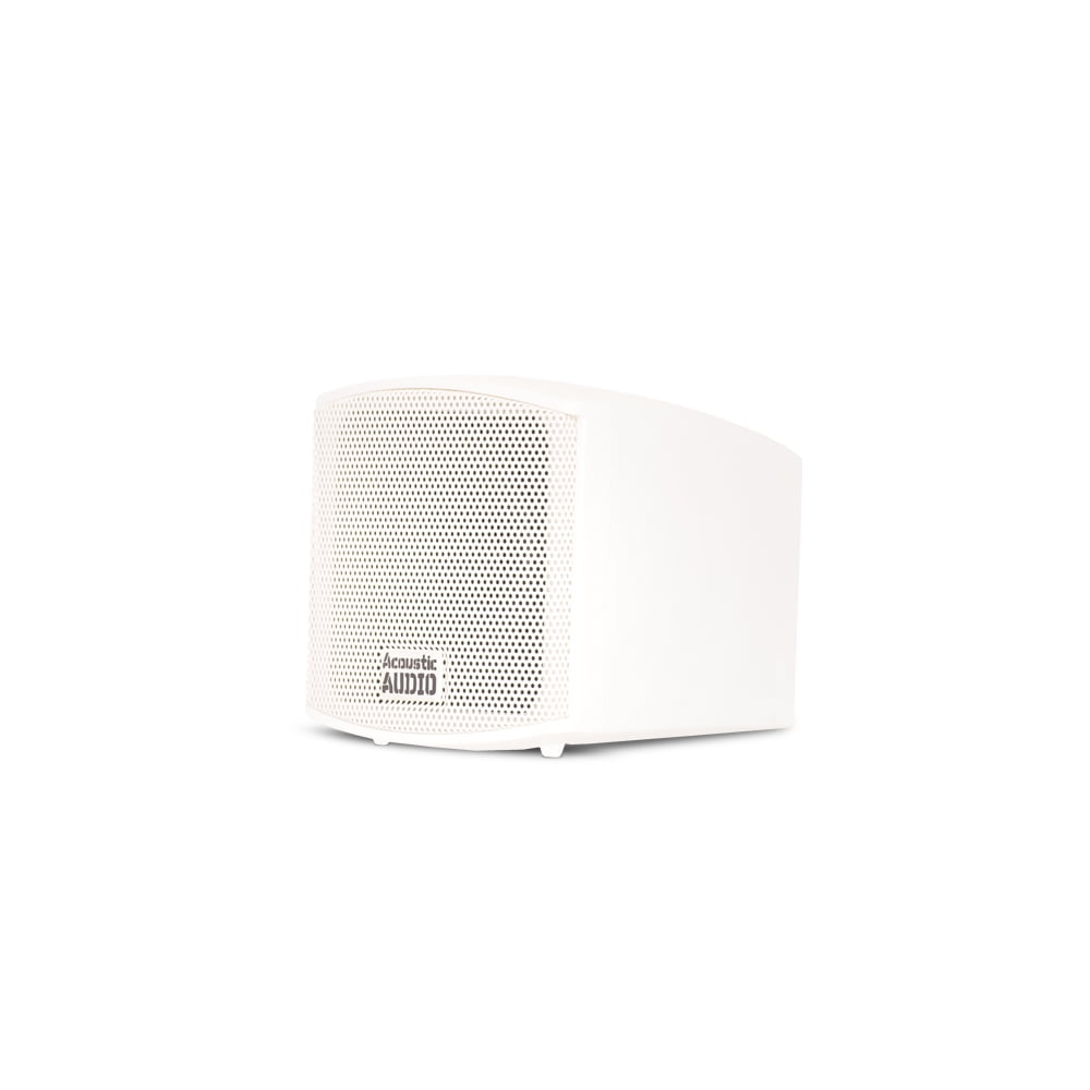 Acoustic Audio AA321W Mountable Indoor Speakers 4000 Watts White Bookshelf 10 Pair Pack AA321W-10Pr