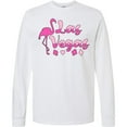 thumbnail image 3 of Inktastic Las Vegas Flamingo Silhouette in Pink Long Sleeve T-Shirt, 3 of 5