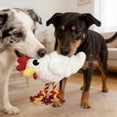 thumbnail image 4 of Dog Toy Chicken Shaped Squeaky Rope Toy Texture Tug Training Play Toy For Medium And Large Dogs(Rooster-20X16X34Cm), 4 of 8