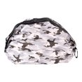 thumbnail image 1 of Mochilas de compras elegantes, plegables, reutilizables, ecológicas, bolsas de comestibles para compras, viajes, camuflaje gris, 1 of 10