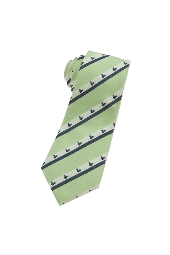 Parks Mickey Mouse Icon Silk Tie for Adults Lime New with Tags