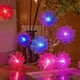 thumbnail image 4 of Guirnalda de Luces Led Multicolor con Flores - 10 Luces Led a Pilas para Decoración de Interiores, Exteriores, Bodas, Fiestas Navideñas | Tira de Luces Florales de Plástico de 59 Pulgadas, 4 of 7