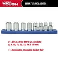 thumbnail image 6 of Hyper Tough 19-Piece 3/8- inch Socket Set, 6 of 15
