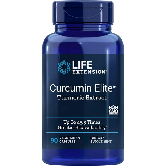 Life Extension Curcumin Elite Turmeric Extract, 90 Vegetarian Capsules