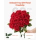 thumbnail image 5 of Rosas artificiales de espuma roja VEVOR, 60 unidades con tallos, 5 of 9