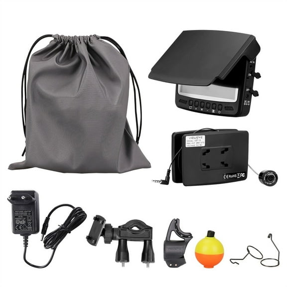 4.3 Inch 1000TVL Underwater Fish Finder Fishing Camera 8pcs Infrared Lamp Camera Lights Off Function Fishfinder IP68 Waterproof ,Cool Gifts for Fishing