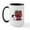 White/Black Inside, variant on CafePress - Snoopy: All The Trimmings Large Mug - 15 oz Ceramic Large White Novelty Mug