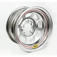 thumbnail image 2 of Bassett 15 x 8 Wissota Light 5x5 Silver D-Hole Wheel, 3 Offset, 2 of 3