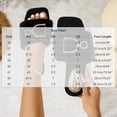 thumbnail image 3 of Women's Faux Fleece Memory Foam House Slippers with Metal Decoration, Square Open Toe Slides, Plush Flat Indoor Outdoor Footwear Black-A, 3 of 9
