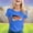 Blue, variant on Soccer Cup 2026 Shirt Women Shirts Jersey Funny Soccer Graphic Jerseys Y2k Crew Neck T Shirts,White(L)