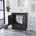 thumbnail image 3 of Single Black Bathroom Vanity with Full Assembly | Adapt to Different Bathroom Decor | Long - lasting Usage Reward, 3 of 3
