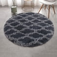 thumbnail image 1 of Round Rugs Soft Comfortable Fluffy Shaggy High Pile Rug For Living Room Bedroom, 1 of 5