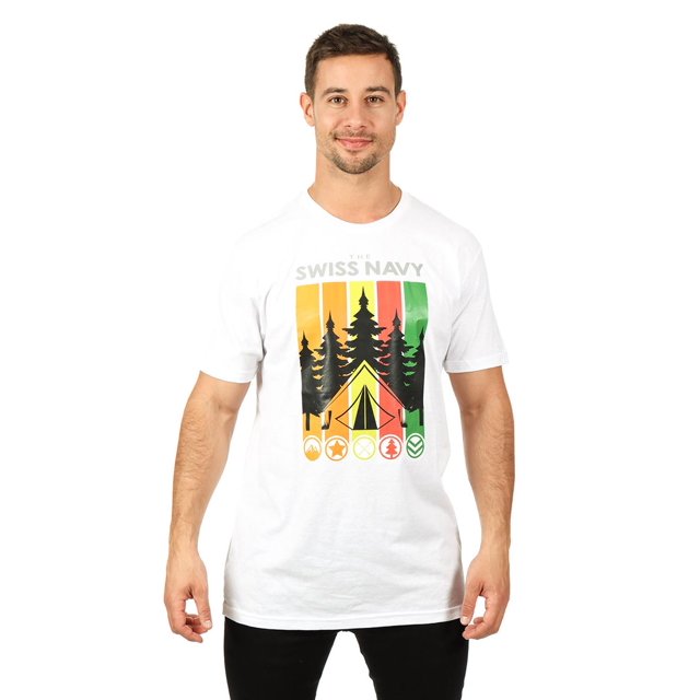 Playera Hombre Cuello Redondo American Fly Blanco Talla EG AMERICAN FLY Playera Hombre