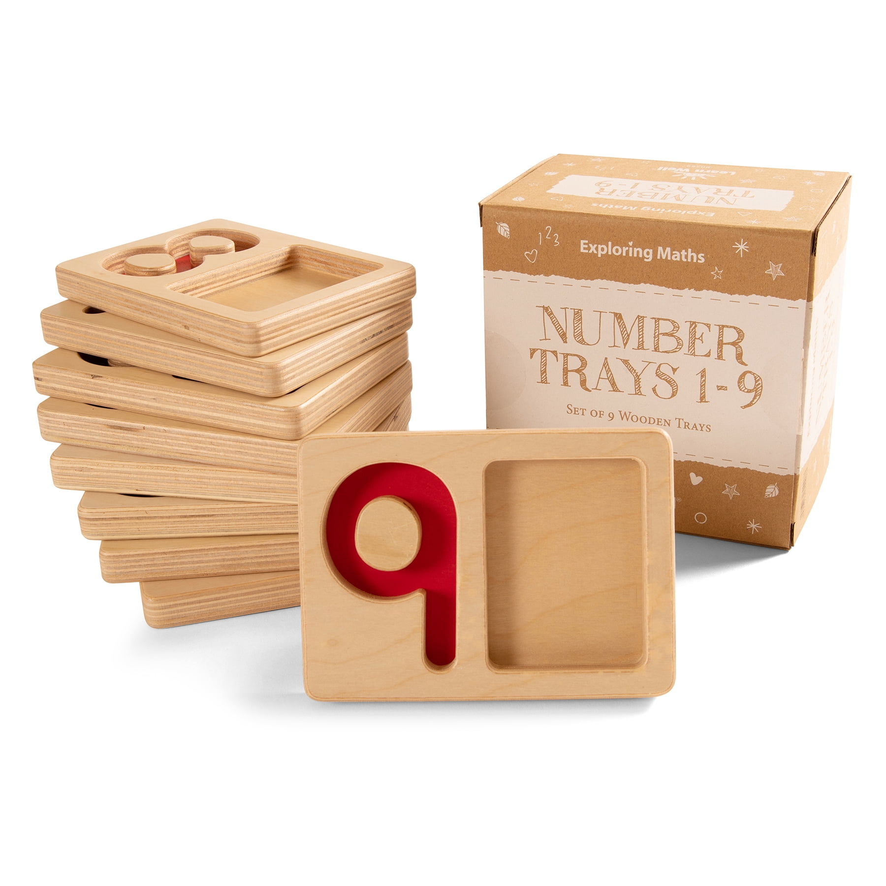 Learn Well Number Trays 1-9