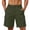 Army Green, variant on Cargo Shorts for Men Mid Waist Knee Length Bermuda Shorts with Pockets Summer Fishing Shorts Comfy Hiking Clothes