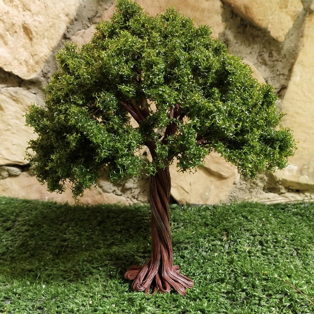 Altura Modelo Verde 15 Cm Para Bricolaje Artesanía Paisaje Arquitectura Jardín Hugo Árbol de modelos verdes