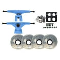 thumbnail image 1 of 180mm CYAN LONGBOARD TRUCKS, 76MM CLEAR WHEELS, ABEC 7 BEARINGS PACKAGE, 1 of 1