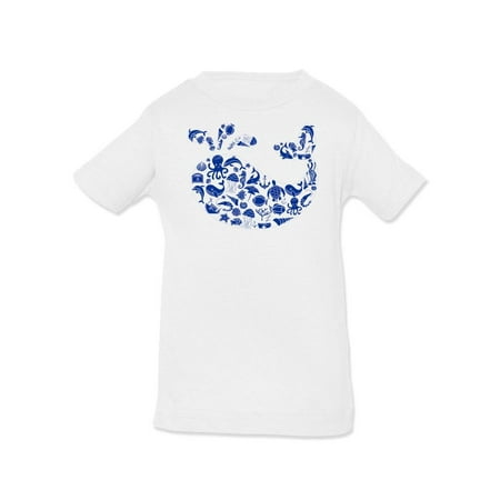 

Whale Outline With Symbols T-Shirt Infant -Image by Shutterstock 24 Months