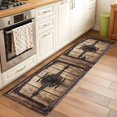 thumbnail image 3 of Runner Rugs 2x6 Ft, Vintage Doors Non Slip Area Rugs for Kitchen Bedroom Entryway, Classic Farmhouse Retro Wooden Grain Washable Carpet Runner Rug Floor Mats for Bedroom Home Decor, 3 of 9