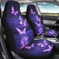 thumbnail image 3 of POLERO Butterflies Vehicle Seat Covers for Auto Trucks, Set of 2 Durable Front Seat Cover Breathable Elastic Car Front Seat Covers, 3 of 12