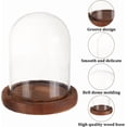 thumbnail image 3 of 1 Pc Glass Display Dome Cloche 4.06x6.3 Inch Cloche Bell Jar Terrarium with Cork Base Decorative Display Dome Case for Plants Flower Christmas Display Decoration Clear, 3 of 7