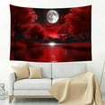thumbnail image 5 of RKSupls Artistic Red Night Trees and Moon Tapestry,Home Tapestry Suitable for Hanging for Decorative Wall Hanging, Decorative Bedroom, Living Room Decoration - 60x40in, 5 of 7