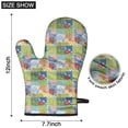 thumbnail image 6 of Pioneer Flower Floral Print Pattern Oven Mitt 2-Pack Set, Heat Resistant Kitchen Gloves, 7.7" X 12", 6 of 6
