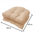 thumbnail image 2 of Xiao Hua Juego de cojines para exterior de dos piezas, apto para muebles de terraza, 19 x 19 pulgadas, cojín de mueble reemplazable, apto para sillas de ratán, sillas de comedor, etc. verde, 2 of 5