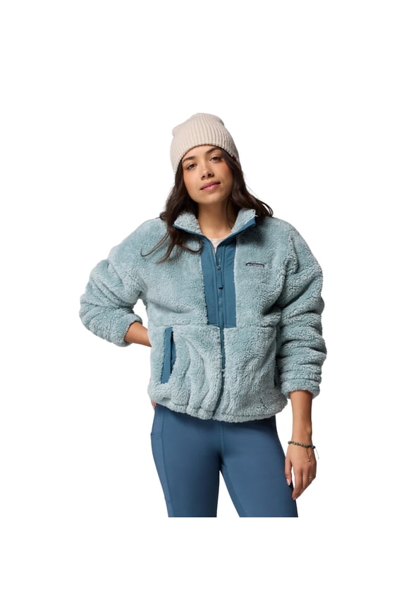 Boundless Discovery Sherpa Full Zip II Fleece Outerwear Jacket, Crushed Blue/Everblue, X-Large, 350-Gram High-Pile Fleece, Adjustable Drawcord Waist and Hem, Elastic Cuffs, 208568