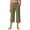 Coffee, variant on LOVZFMLL Women's Capri Pants with Pockets High Waist Sweatpants Summer Wide Leg Workout Cropped Yoga Pants for Casual Running Gym Black L