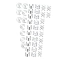 thumbnail image 2 of Pinzas para trenzas, cuentas para rastas, anillos ajustables para el cabello, accesorios para rastas, joyería para trenzas de cabello para carnaval, Plata 40 piezas, 2 of 8