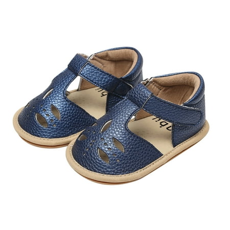 

kpoplk Toddler Girl Sandals Single First Girls Summer Hollow Shoes Shoes Sandals For 3-24M Out Boys Toddler Sandals Girl(Blue)