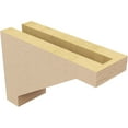 thumbnail image 5 of 3"W x 9"D x 6"H Classic Burlington Rough Cedar Woodgrain TimberThane Corbel, Primed Tan, 5 of 6