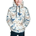 Zeuib Butterfly Design Hoodies For Boys and Girls,Oversized Hoodie