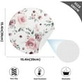 thumbnail image 6 of Pink Floral Placemats Round Table Mats Non-Slip Washable Heat Resistant Kitchen Place Mat for Home Dining Coffee Tabletop (6PCS) Home Decor, 6 of 7