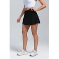 thumbnail image 3 of Womens Short Sleeve Tunic Tops for Leggings Womens 2 In 1 Flowy Running Shorts Black Ripped Shorts Women, 3 of 4