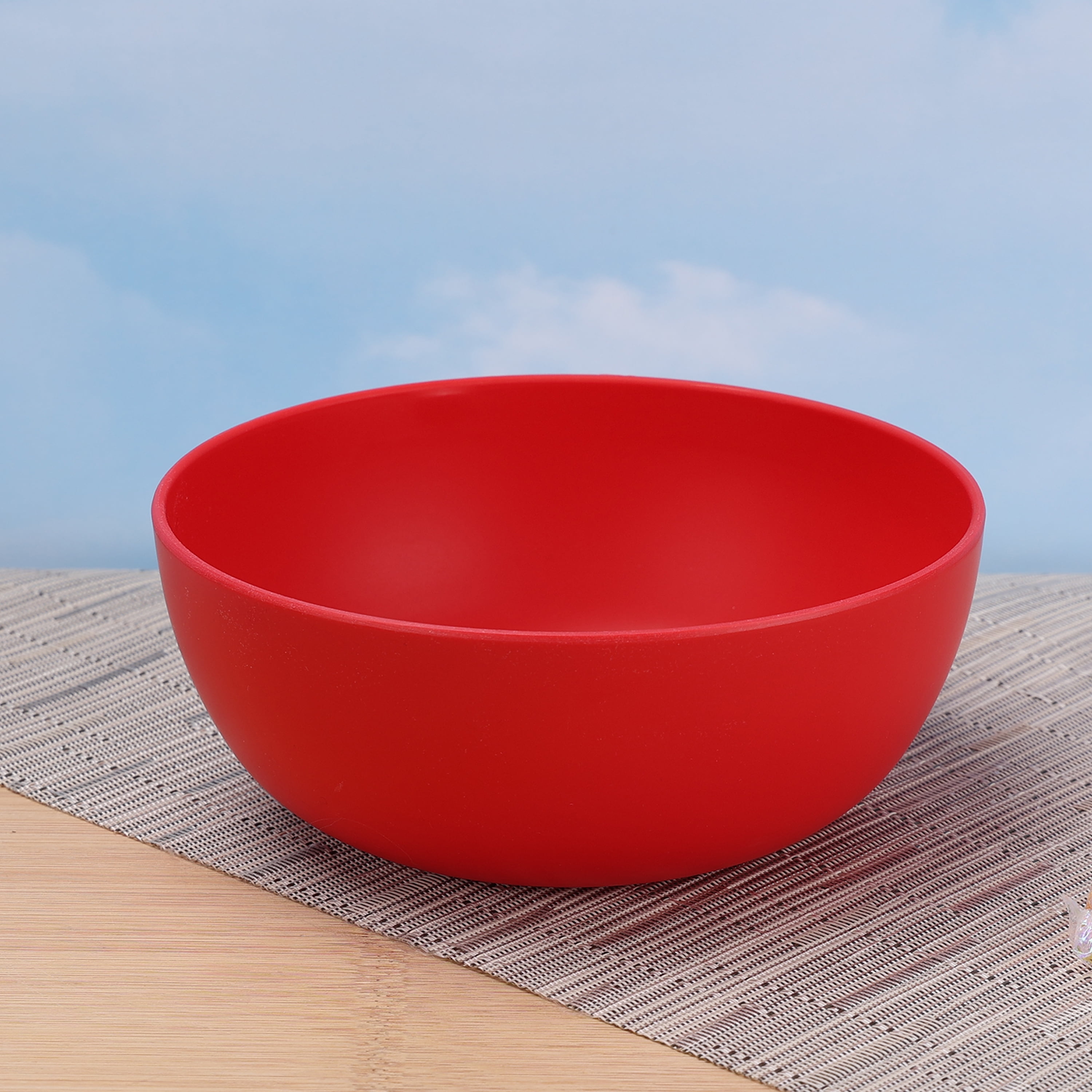 5 qt. Swirl Plastic Bowl - Apple Red