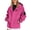 Hot Pink, variant on Hooded Raincoat for Women Waterproof Windbreaker Lightweight Colorblock Hiking Jacket Outdoor Athletic Activewear Zip Up Gorpcore Utility Streetwear Pink XXL