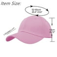 thumbnail image 2 of Glory Max Plain Solid Baseball Cap Sun Visor Adjustable Ball Hat Baby Pink, 2 of 5