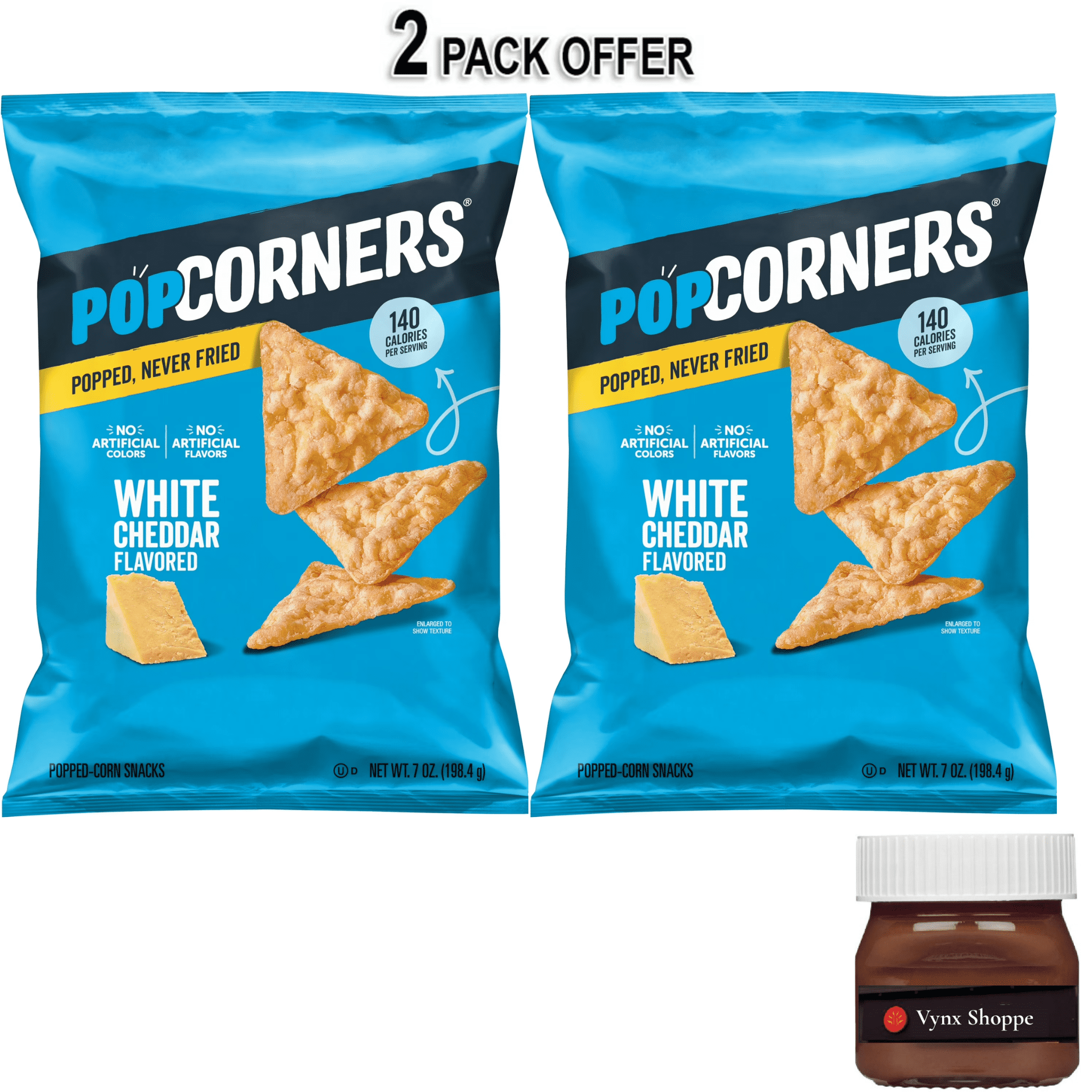 2X - Popcorner Kettle Corn Popped Corn Chips, 7 Ounce - Walmart.com