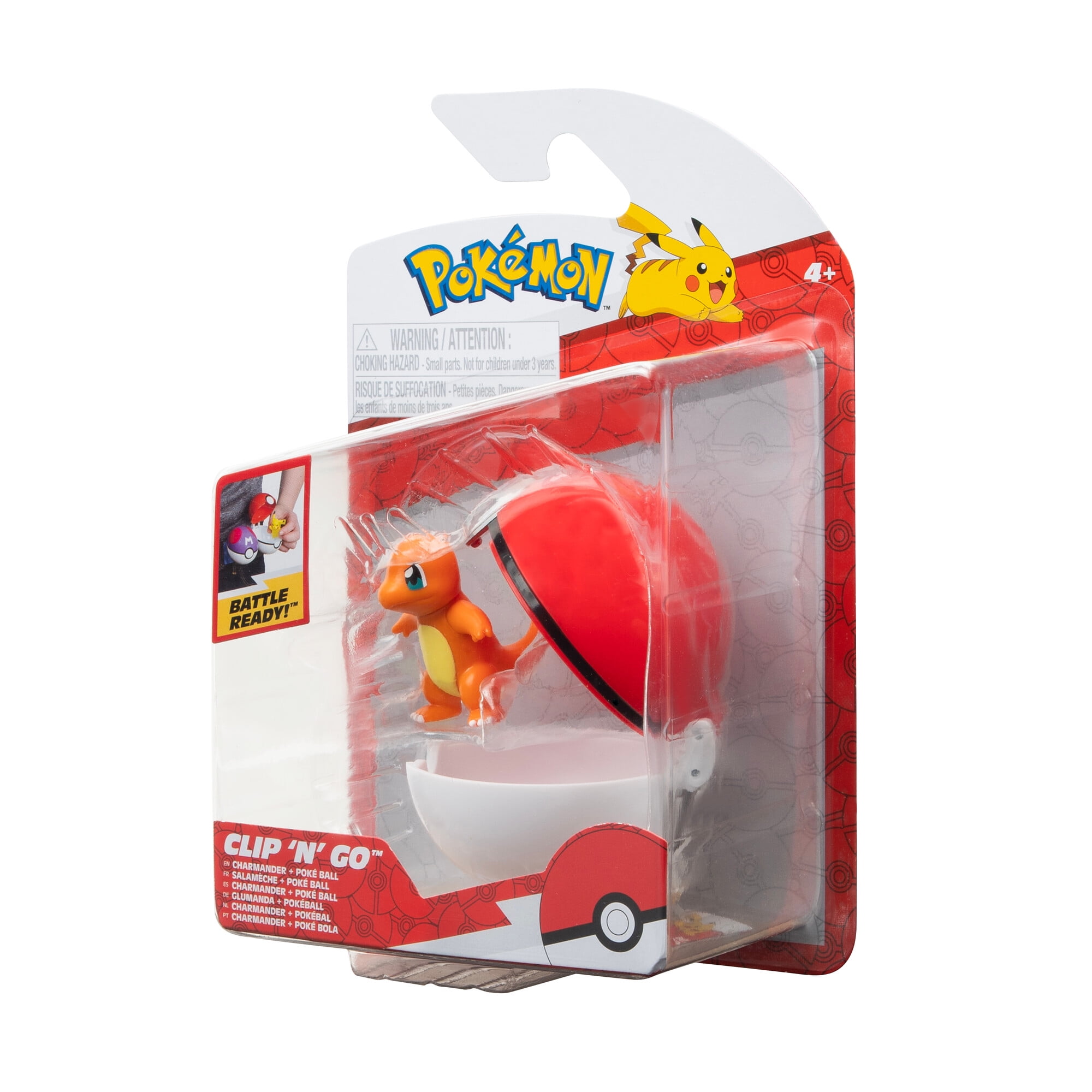 Pokmon Clip N Go Charmander 4 \u0026 Pok Ball Set - Walmart.com, image size:2000x2000