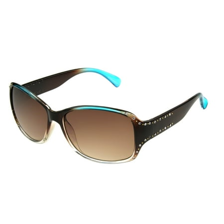 Foster Grant Women's Brown Square Sunglasses H07