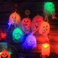 thumbnail image 4 of Halloween String Lights Skull Ghost Lantern 10/20 Leds 6000 K PVC Party Supplies White Multicolor Decorative Lamp, 4 of 17