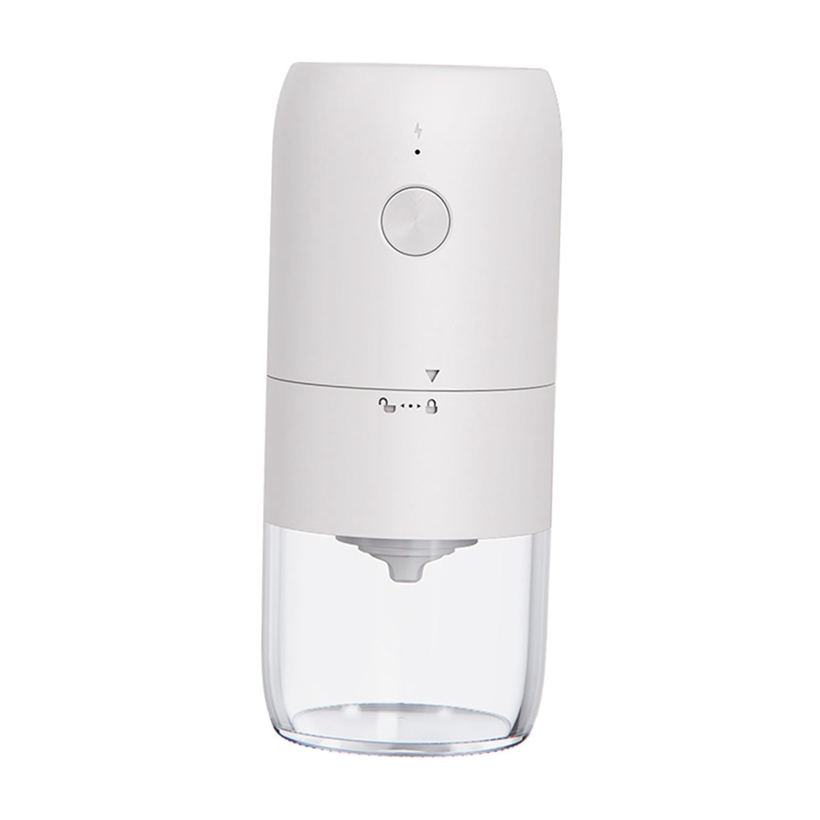 Fiocias Ceramic Grinding Beans Grinder Rechargeable Portable Electric Coffee Grinder for White