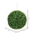 thumbnail image 2 of Vickerman 9" Artificial Green Boxwood Ball, 2 of 2